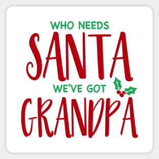 Grandpa Santa Sticker